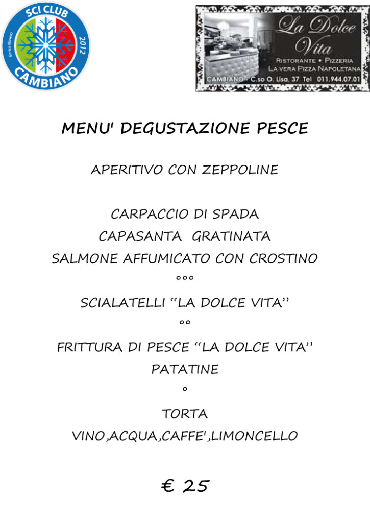 menu pesce